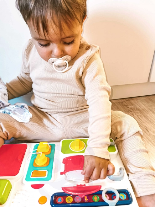Kinder Lernspielzeug Küche mit Uhr und Licht- und Soundeffekten Montessori