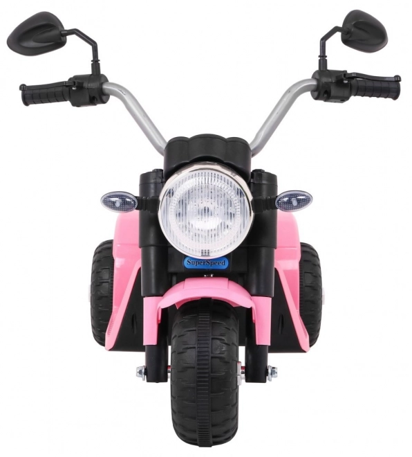 MiniBike für Kinder mit Akku - Rosa mit Sounds und LED-Lichtern