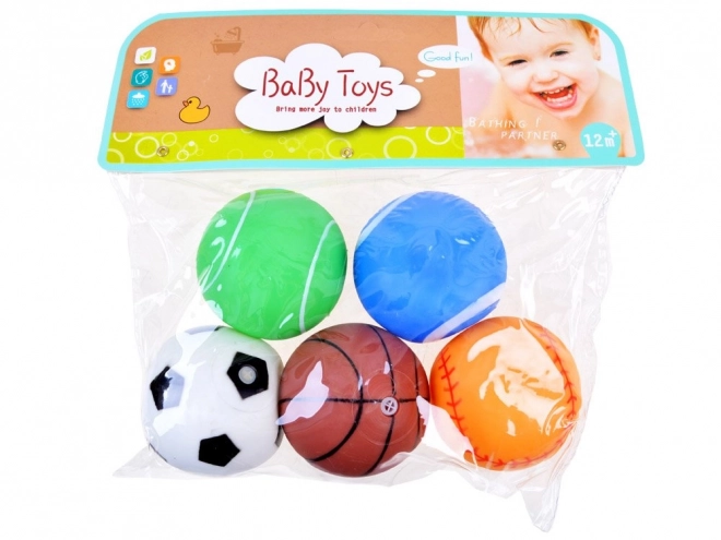 Bunte Quietschende Gummiball-Set