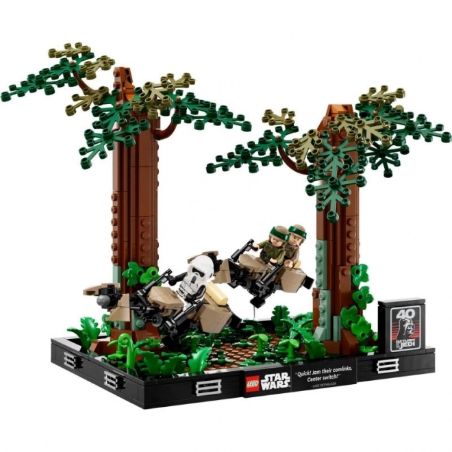 Lego Star Wars Diorama: Verfolgungsjagd auf Endor