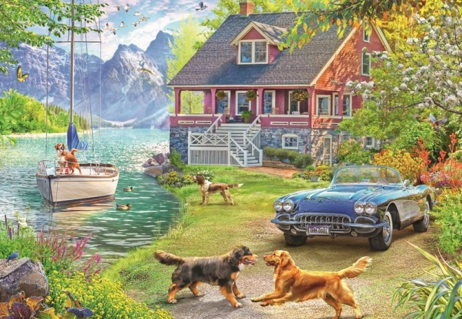 Ravensburger Puzzle Sommer am See 200 Teile