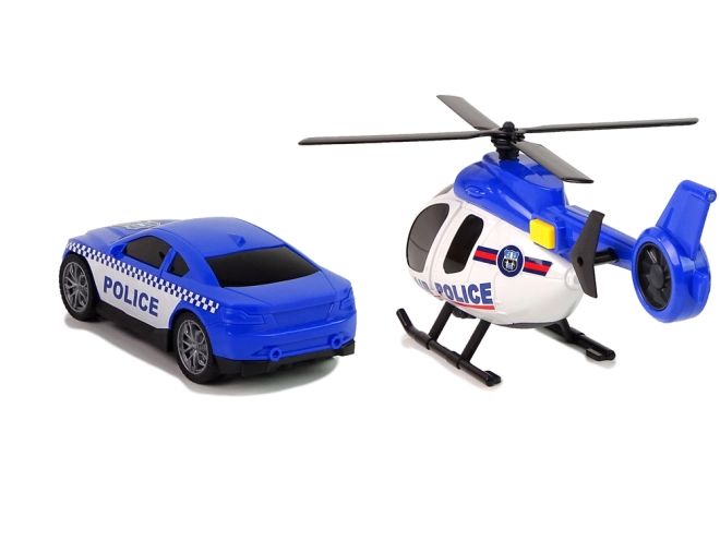 Sich drehende Rotorblätter des Hubschraubers