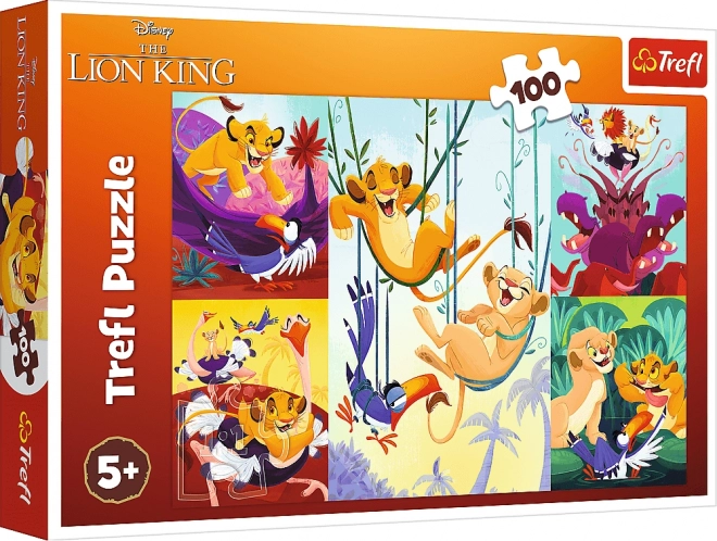 Mutiger König Löwe Puzzle 100 Teile