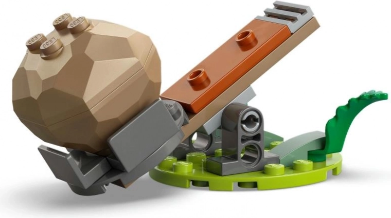 Katapult mit Felsbrocken für extra Action