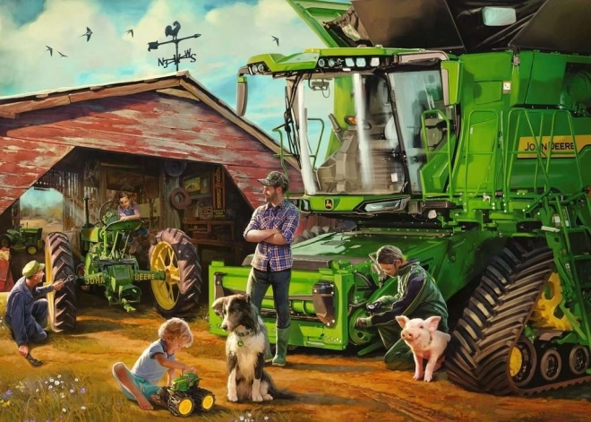 Ravensburger Puzzle John Deere: Damals und Heute 1000 Teile