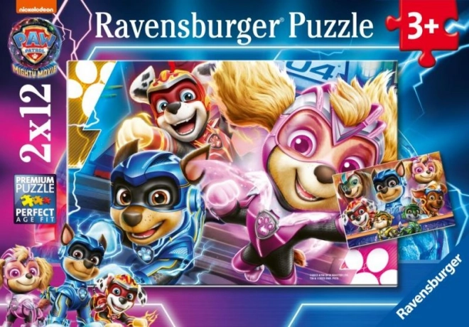 Ravensburger Puzzle PAW Patrol Der Film, 2x12 Teile