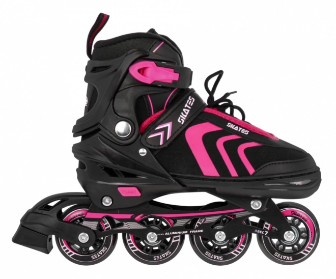 4-in-1 Rollschuhe, Schlittschuhe, Skates Set für Kinder Größe 29-33 Pink