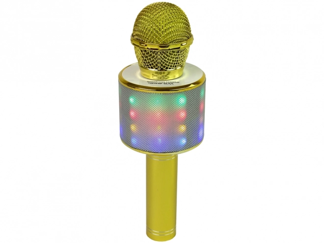 Karaoke Mikrofon Bluetooth USB Lautsprecher Goldener Mikrofon