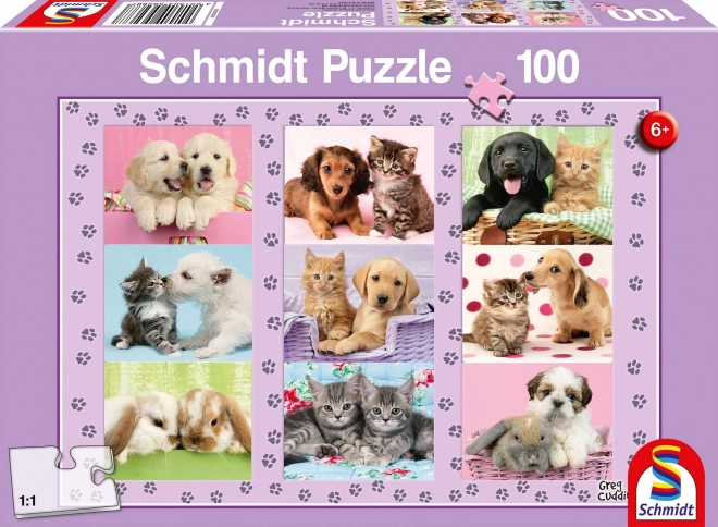 Tierische Freunde Puzzle 100 Teile