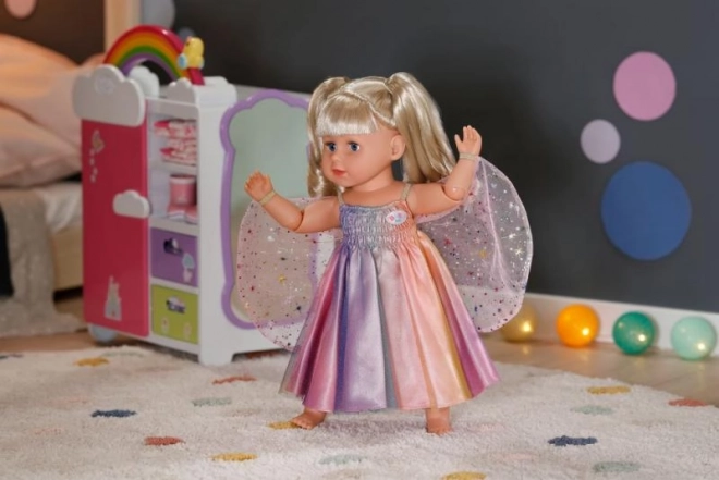 Kleid für BABY born Puppe Regenbogenfee