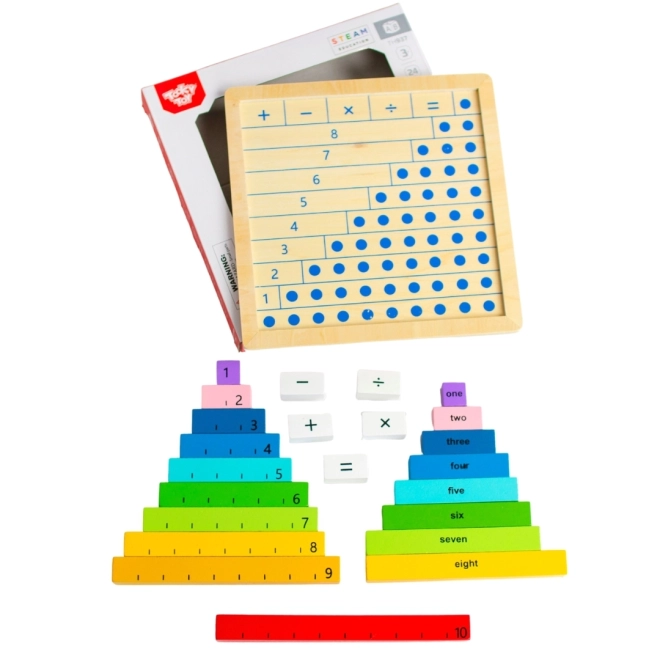 Holzspiel - Zahlenpuzzle