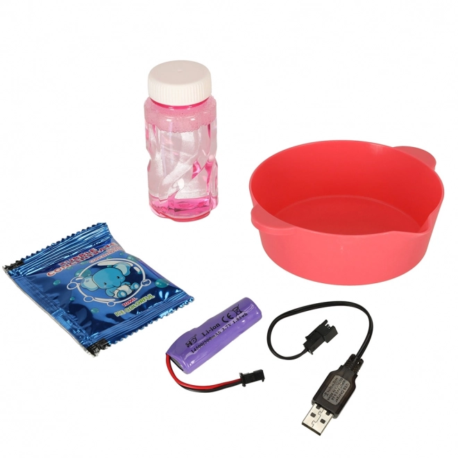 Pistole für Seifenblasen mit Lichtern - Pink