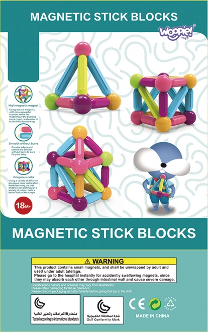 Woopie magnetisches Bildungsspielzeug, 38 Teile