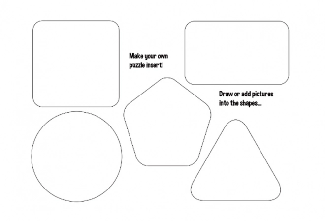 Just Jigsaws Formen und Gedächtnis - Holzpuzzle