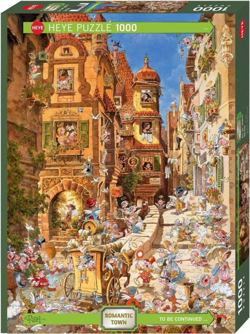 Puzzle 1000 Teile Romantische Stadt Tag