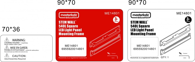 Quadratischer Rahmen für LED-Panel Montage