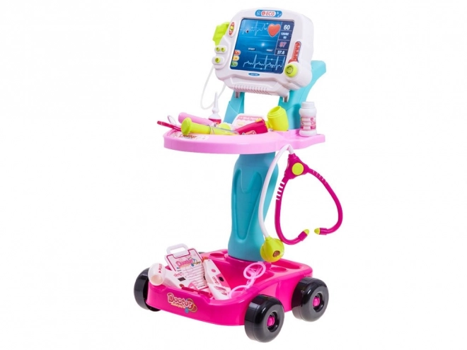 Ärztewagen Spielset für Kinder – rosa