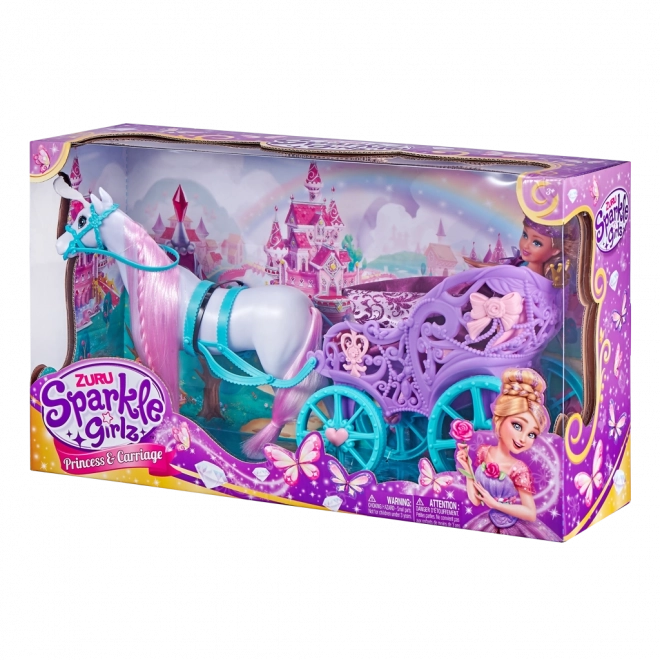 Prinzessin Sparkle Girlz mit Pferd und Kutsche