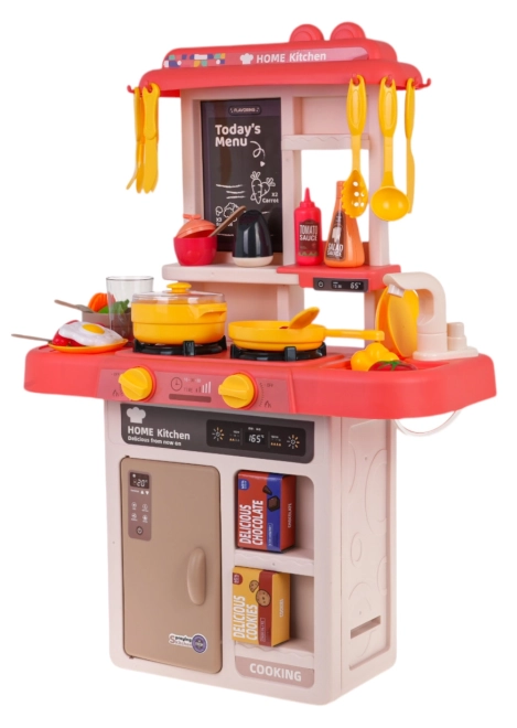 Interaktive Spielküche Rosa mit Lichtfunktion – Rosa