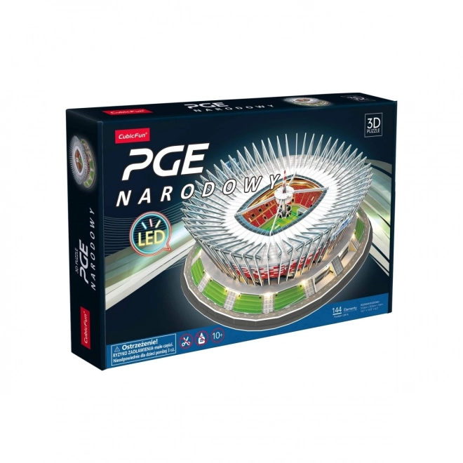 3D-Puzzle Stadion PGE Narodowy LED-Version