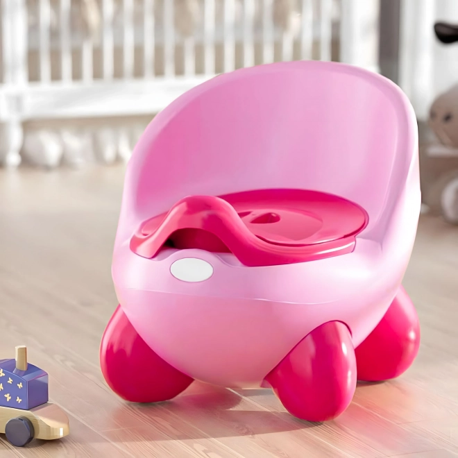 Kinder Töpfchen mit rutschfesten Beinen und herausnehmbarem Einsatz - Rosa ECOTOYS