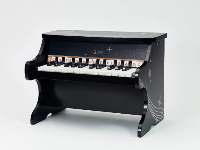 Schwarzes Kinderklavier aus Holz