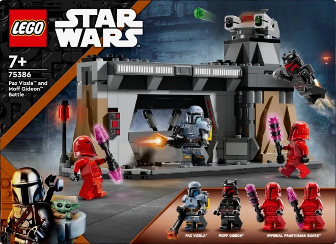 Lego Star Wars Duell zwischen Paz Vizsla und Moff Gideon