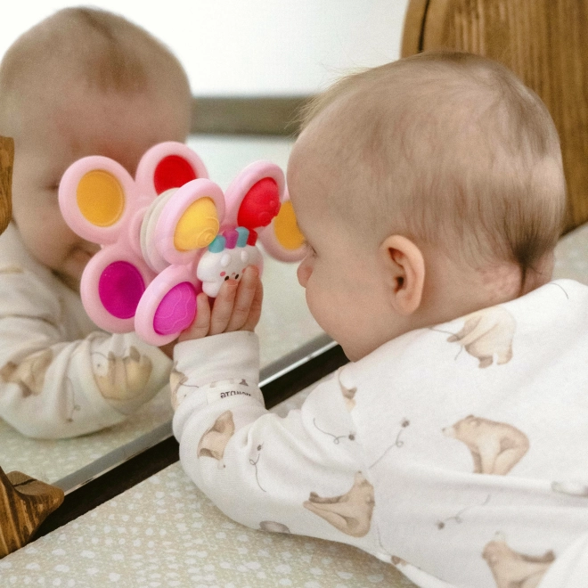 Woopie Baby Kosmischer Spinner Pop-it Sensorik Spielzeug Set Rosa