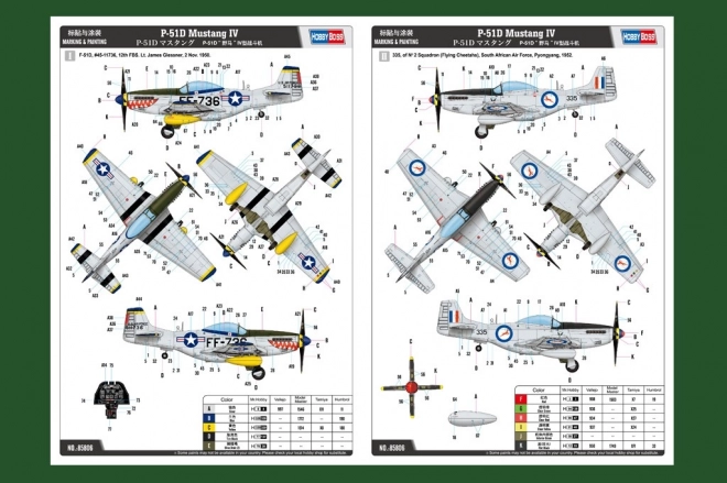 Plastikmodell P-51D Mustang IV Fighter