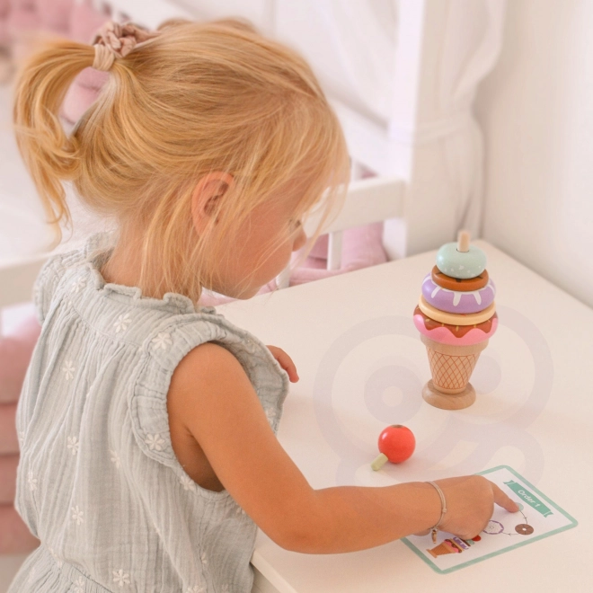 Woopie Green Montessori Eisdiele Holzspielzeug