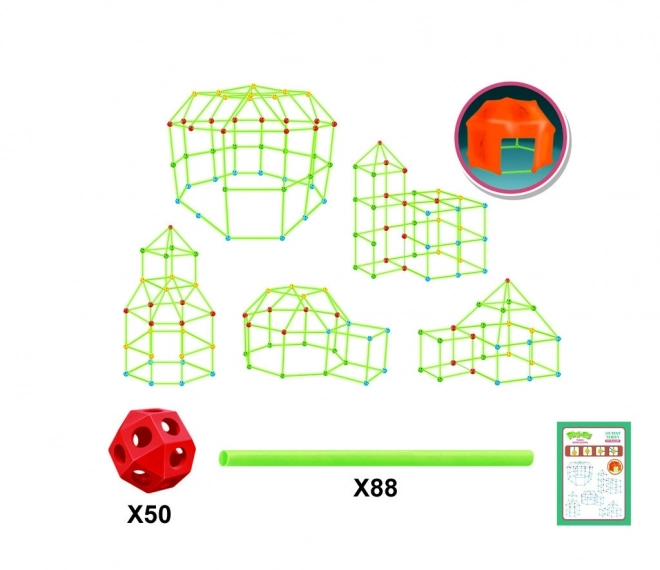 3D Zelt Bauset für Kinder