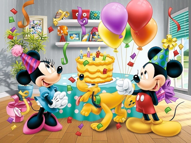 Puzzle Mickey Mouse: Geburtstagfeier