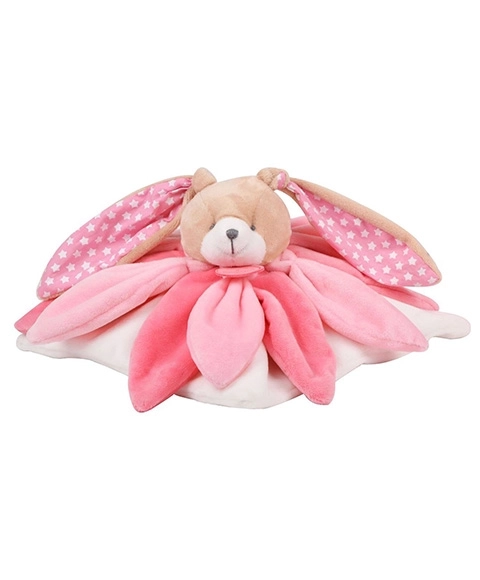 Kuscheltuch Kaninchen Rosa 28 cm