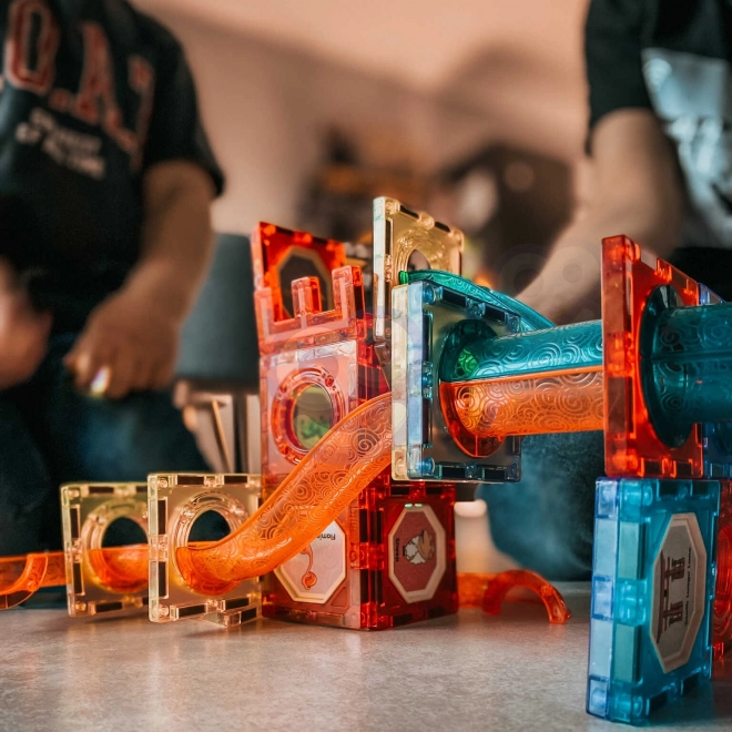 Woopie magnetische Kugelbahn Bausteine leuchtend 49 Stück