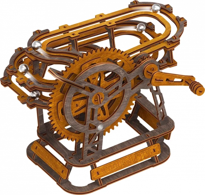 3D Holzpuzzle Kugelbahn Mini