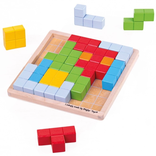 Bigjigs Toys Holzpuzzle Blöcke