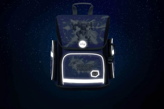 Baagl Schulrucksack Ergo Space Battle