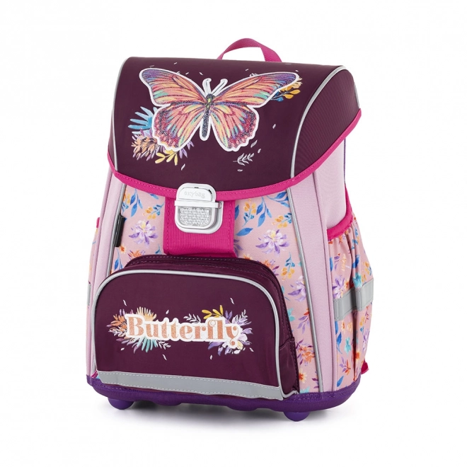 Schulrucksack Premium Schmetterling