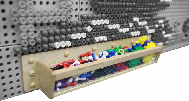 Masterkidz Holzbehälter mit durchsichtigem Fach für STEM Tafeln