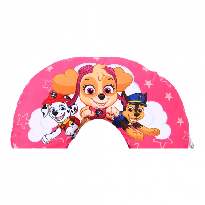 Kopfkissen Reise-Nackenkissen für Auto, PAW Patrol - rosa, 35x30 cm