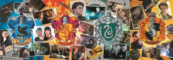 Panoramapuzzle Harry Potter: Die vier Häuser von Hogwarts