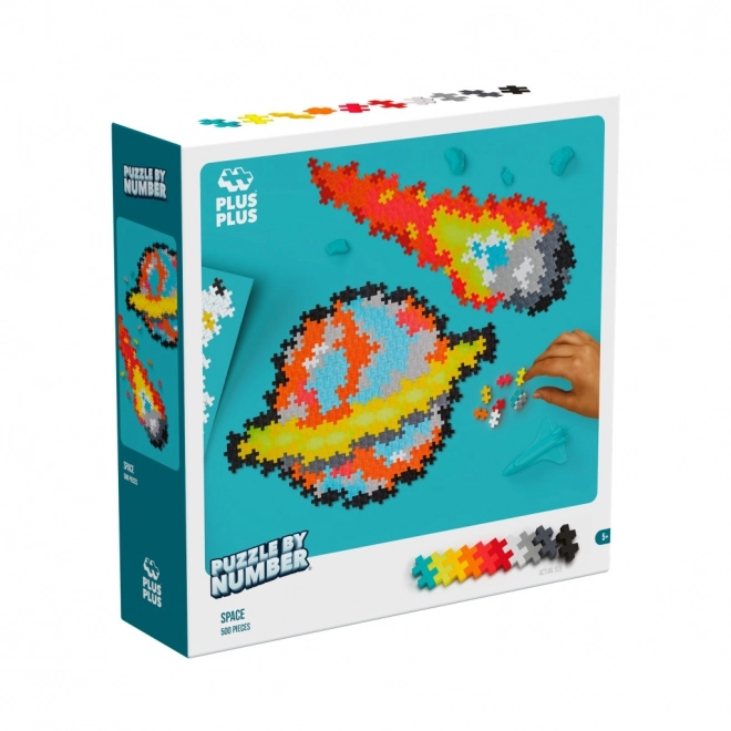 Plus-Plus Puzzle Zahlen - Weltraum 500 Teile