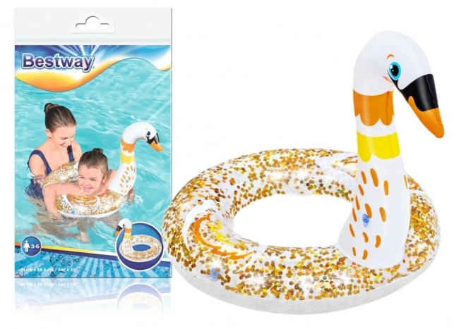 Aufblasbarer Schwimmring für Kinder – Schwan Motiv