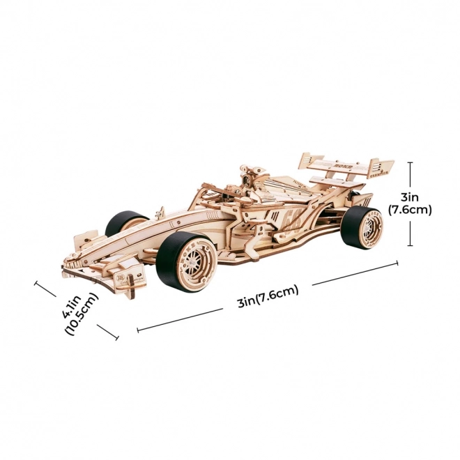 3D Holzpuzzle Rennwagen