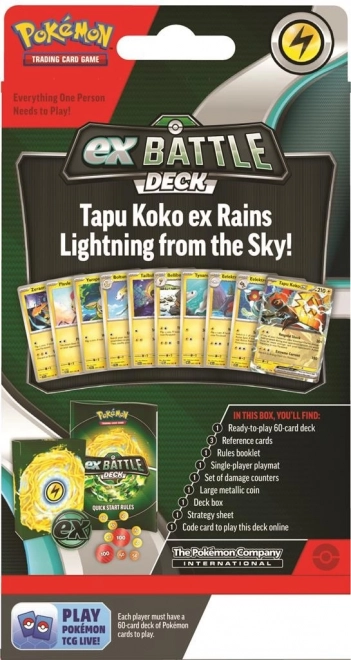 Pokémon Tapu Koko EX Kampfdeck
