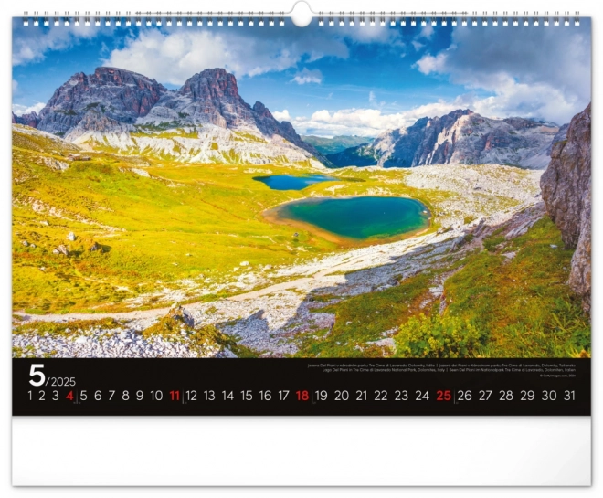 Notique Wandkalender Landschaften 2025