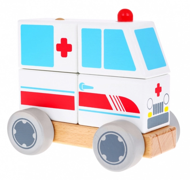 Holzauto Krankenwagen