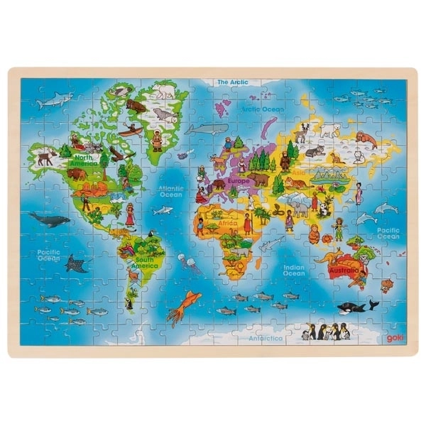 Goki Holzpuzzle Unsere Welt 192 Teile