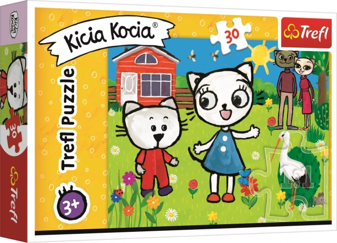 Puzzle Kici Kocia Abenteuer 30 Teile