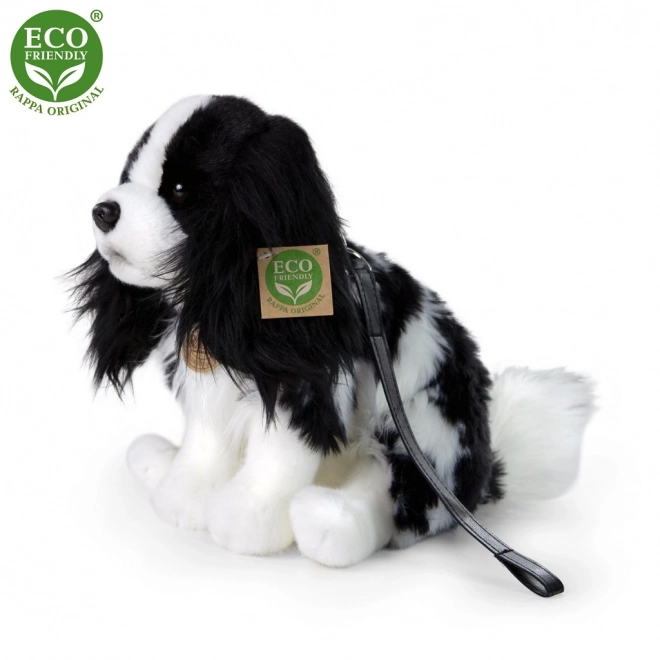 Kavalier King Charles Spaniel Plüschhund mit Leine 27 cm